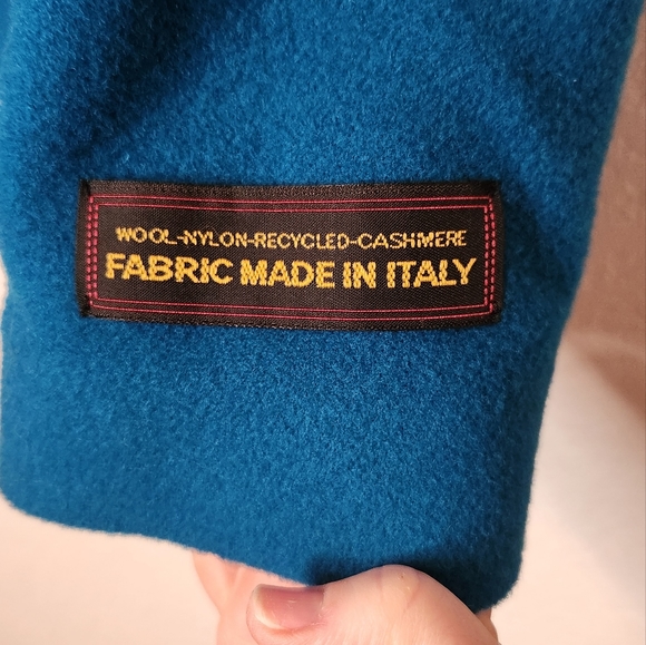 Harve Benard Blue Wool/Nylon/Recycled Cashmere‎ Blend Jacket, Size 8 - Picture 5 of 7